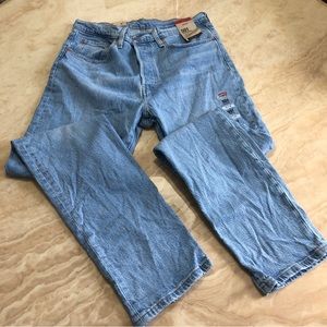 NWT Levis 501 Original High Rise Button Fly Straight Jeans Women 10 Medium 30x32